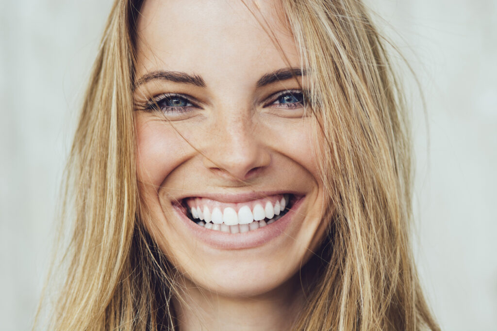 woman with big smile
