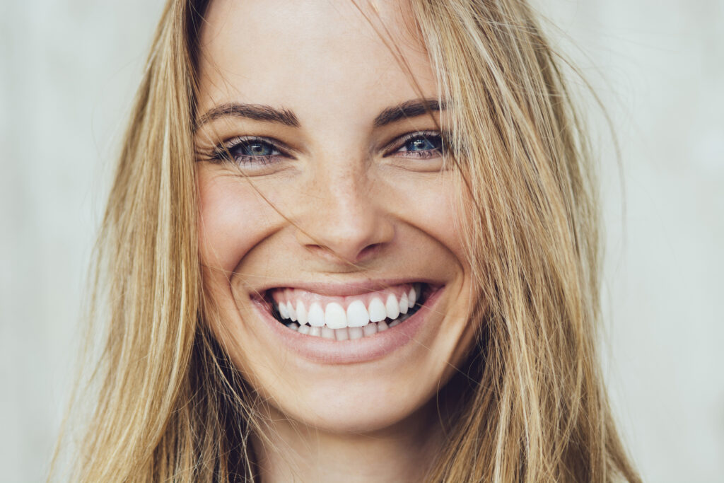 woman with a big smile